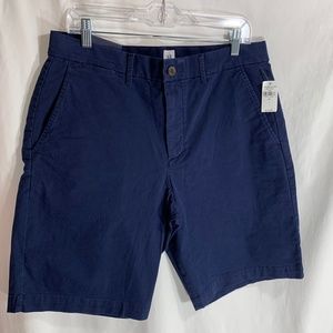 Gap Men's size 33 Navy Chino Shorts 10" short NEW